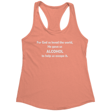 Load image into Gallery viewer, For_God_So_Loved_the_World_Tank_Top_-_Wh_Light_Orange_Mockup.png_15368150