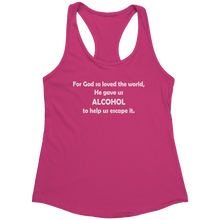 Load image into Gallery viewer, For_God_So_Loved_the_World_Tank_Top_-_Wh_Raspberry_Mockup.png_15368155
