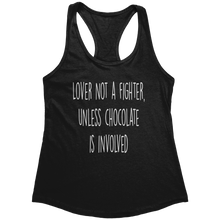 Load image into Gallery viewer, Lover_Not_a_Fighter_T-Shirt_-_White_Text_Black_Mockup.png_15369372