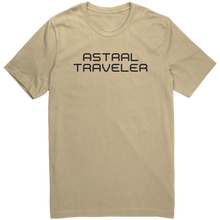 Load image into Gallery viewer, Mens_Astral_Traveler_T-Shirt_Black_Text_Soft_Cream_Mockup.png_15364438