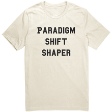 Load image into Gallery viewer, Mens_Paradigm_Shift_Shaper_T-Shirt_Blac_Natural_Front_Mockup.png_15364725