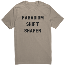 Load image into Gallery viewer, Mens_Paradigm_Shift_Shaper_T-Shirt_Blac_Tan_Mockup.png_15364722