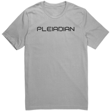 Load image into Gallery viewer, Mens_Pleiadian_T-Shirt_Black_Text_-_New_Silver_Mockup.png_15367425