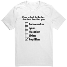 Load image into Gallery viewer, Mens_Reptialian_T-Shirt_Black_Text_-_Ne_White_Mockup.png_15365114