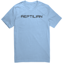 Load image into Gallery viewer, Mens_Reptilian_T-Shirt_Black_Text_-_New_Baby_Blue_Mockup.png_15367459