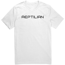 Load image into Gallery viewer, Mens_Reptilian_T-Shirt_Black_Text_-_New_White_Mockup.png_15367466
