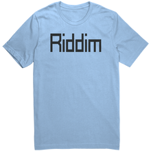 Load image into Gallery viewer, Mens_Riddim_Short_Sleeve_T-Shirt_Black__Baby_Blue_Mockup.png_15367300