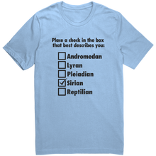 Load image into Gallery viewer, Mens_Sirian_T-Shirt_Black_Text_-_New_Baby_Blue_Mockup.png_15365140