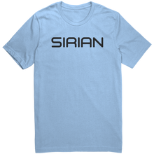 Load image into Gallery viewer, Mens_Sirian_T-Shirt_Black_Text_-_New_Baby_Blue_Mockup.png_15367441