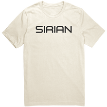 Load image into Gallery viewer, Mens_Sirian_T-Shirt_Black_Text_-_New_Natural_Front_Mockup.png_15367448