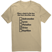 Load image into Gallery viewer, Mens_Sirian_T-Shirt_Black_Text_-_New_Soft_Cream_Mockup.png_15365143
