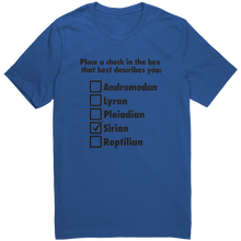 Load image into Gallery viewer, Mens_Sirian_T-Shirt_Black_Text_-_New_True_Royal_Mockup.png_15365145