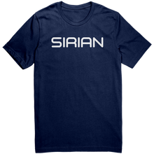 Load image into Gallery viewer, Mens_Sirian_T-Shirt_White_Text_-_New_Navy_Mockup.png_15367454