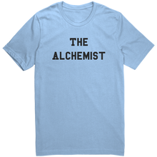 Load image into Gallery viewer, Mens_The_Alchemist_Shirt_-_Black_Text_-_Baby_Blue_Mockup.png_15367337
