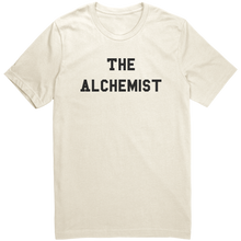 Load image into Gallery viewer, Mens_The_Alchemist_Shirt_-_Black_Text_-_Natural_Front_Mockup.png_15367344