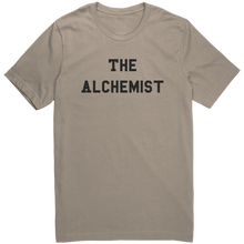 Load image into Gallery viewer, Mens_The_Alchemist_Shirt_-_Black_Text_-_Tan_Mockup.png_15367341