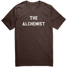 Load image into Gallery viewer, Mens_The_Alchemist_Shirt_-_White_Text_-_Brown_Mockup.png_15367347