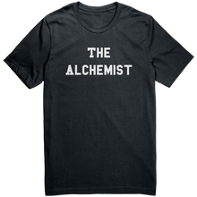 Load image into Gallery viewer, Mens_The_Alchemist_Shirt_-_White_Text_-_Dark_Grey_Mockup.png_15367348