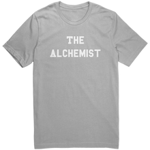Load image into Gallery viewer, Mens_The_Alchemist_Shirt_-_White_Text_-_Silver_Mockup.png_15367352