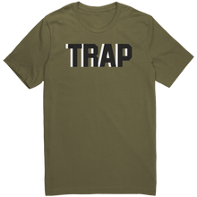 Load image into Gallery viewer, Mens_Trap_T-Shirt_Black_Text_-_New_Military_Green_Mockup.png_15367369