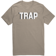 Load image into Gallery viewer, Mens_Trap_T-Shirt_White_Text_-_New_Tan_Mockup.png_15367393