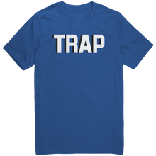 Load image into Gallery viewer, Mens_Trap_T-Shirt_White_Text_-_New_True_Royal_Mockup.png_15367394