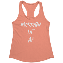Load image into Gallery viewer, Merkaba_Lit_AF_Tank_Top_-_White_Text_for_Light_Orange_Mockup.png_15369473