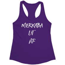 Load image into Gallery viewer, Merkaba_Lit_AF_Tank_Top_-_White_Text_for_Purple_Rush_Mockup.png_15369477