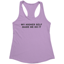 Load image into Gallery viewer, My_Higher_Self_Made_Me_Do_It_T-Shirt_-_B_Lilac_Mockup.png_15369521