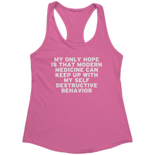 Load image into Gallery viewer, My_Only_Hope_-_White_Text_for_Women_-_Ne_Hot_Pink_Mockup.png_15370300