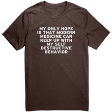 Load image into Gallery viewer, My_Only_Hope_T-Shirt_-_White_Text_for_Me_Brown_Mockup.png_15367589