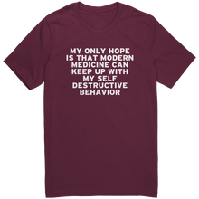 Load image into Gallery viewer, My_Only_Hope_T-Shirt_-_White_Text_for_Me_Maroon_Mockup.png_15367591