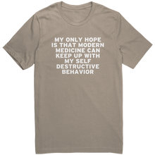 Load image into Gallery viewer, My_Only_Hope_T-Shirt_-_White_Text_for_Me_Tan_Mockup.png_15367596