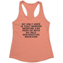 Load image into Gallery viewer, My_Only_Hope_Tank_Top_-_Black_Text_for_W_Light_Orange_Mockup.png_15370284