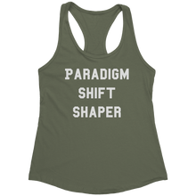 Load image into Gallery viewer, Paradigm_Shift_Shaper_-_White_Text_for_W_Military_Green_Mockup.png_15369565