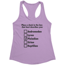 Load image into Gallery viewer, Pleiadian_Check_the_Box_-_Black_Text_for_Lilac_Mockup.png_15370494