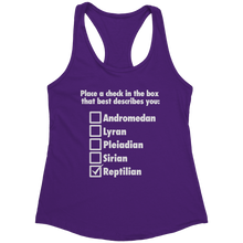 Load image into Gallery viewer, Reptilian_Check_the_Box_-_White_Text_for_Purple_Rush_Mockup.png_15370556