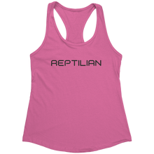 Load image into Gallery viewer, Reptilian_Tank_Top_-_Black_Text_for_Wome_Hot_Pink_Mockup.png_15370139