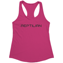 Load image into Gallery viewer, Reptilian_Tank_Top_-_Black_Text_for_Wome_Raspberry_Mockup.png_15370145