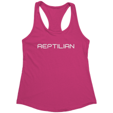 Load image into Gallery viewer, Reptilian_Tank_Top_-_White_Text_for_Wome_Raspberry_Mockup.png_15370177