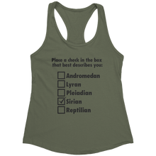 Load image into Gallery viewer, Sirian_Check_the_Box_-_Black_Text_for_Wo_Military_Green_Mockup.png_15370571