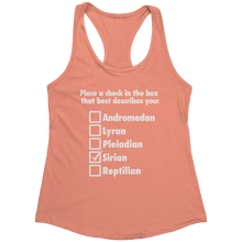 Load image into Gallery viewer, Sirian_Check_the_Box_-_White_Text_for_Wo_Light_Orange_Mockup.png_15370589