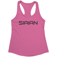 Load image into Gallery viewer, Sirian_Tank_Top_-_Black_Text_for_Women_-_Hot_Pink_Mockup.png_15370051