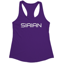 Load image into Gallery viewer, Sirian_Tank_Top_-_White_Text_for_Women_-_Purple_Rush_Mockup.png_15370095