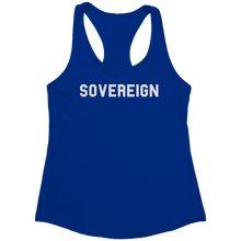Load image into Gallery viewer, Sovereign_Tank_Top_-_White_Text_for_Wome_Royal_Mockup.png_15369804