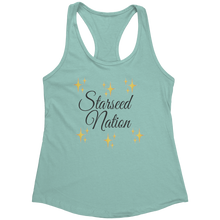 Load image into Gallery viewer, Starseed_Nation_Tank_Top_-_Black_Text_fo_Mint_Mockup.png_15369812