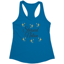 Load image into Gallery viewer, Starseed_Nation_Tank_Top_-_Black_Text_fo_Turquoise_Mockup.png_15369815