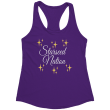 Load image into Gallery viewer, Starseed_Nation_Tank_Top_-_White_Text_fo_Purple_Rush_Mockup.png_15369837