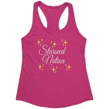 Load image into Gallery viewer, Starseed_Nation_Tank_Top_-_White_Text_fo_Raspberry_Mockup.png_15369838