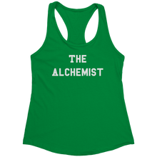 Load image into Gallery viewer, The_Alchemist_Tank_Top_-_White_Text_for__Kelly_Green_Mockup.png_15369858
